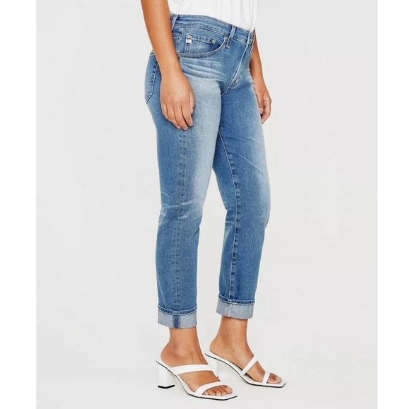 Ag Adriano Goldschmied Denim - AG Adriano Goldschmied Blue Boyfriend Jeans